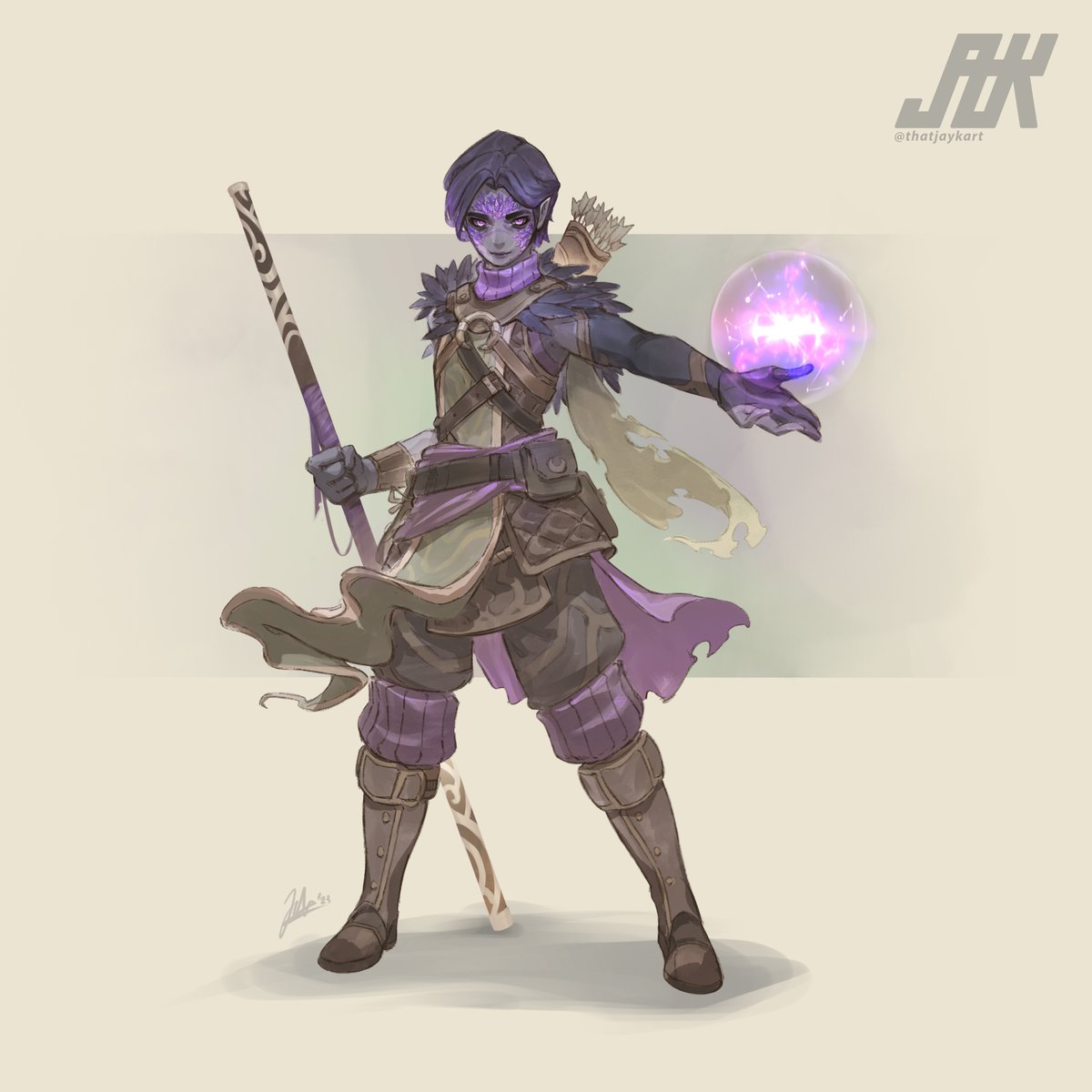 thatjaykart's tweet photo. DND Sketch time!  Micah (They/them), druid of stars #genasi #DnD #characterdesign https://t.co/Bj35sKtpgS