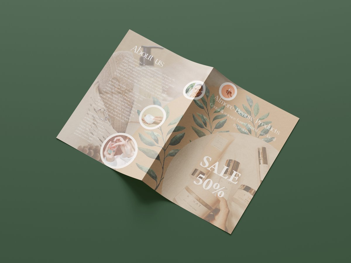 CreationMaryam's tweet photo. Cosmetics Product Bi-Fold Brochure  is corporate business brochure  will help you to promote your any project purpose with elegant, modern, simple, minimalist and professional design. 
#spa #beautycare #cosmetics #massage #clinic #salon #Skincare #wellness  #brochure #selfcare https://t.co/RagD969ZtJ