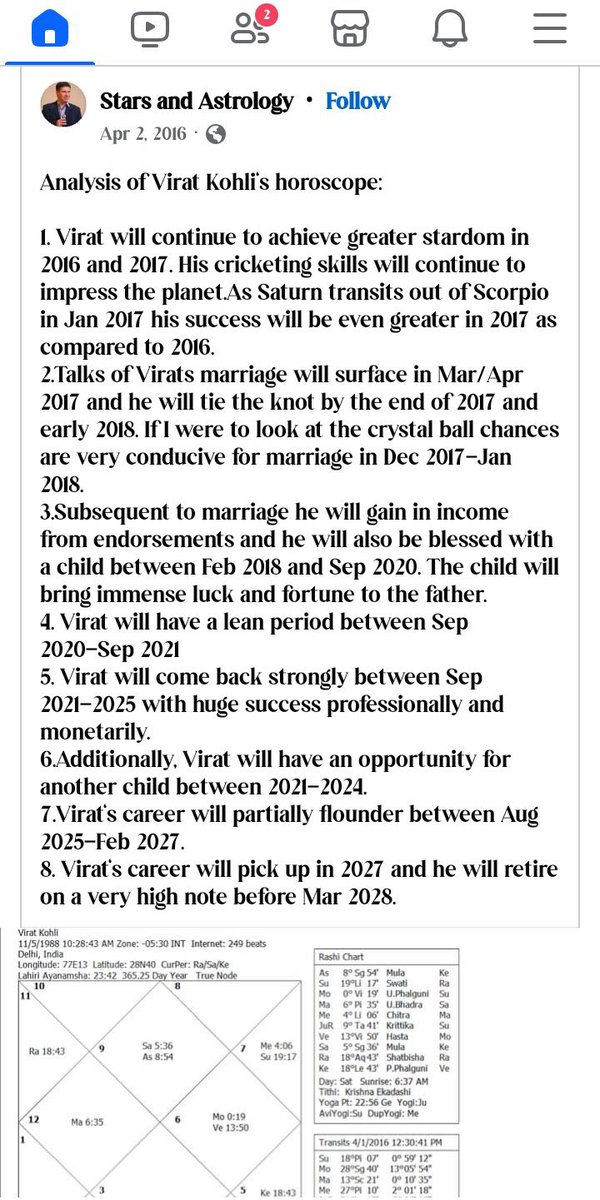 ImTanujSingh's tweet image. Stars and Astrology predicts for Virat Kohli in April 2016.