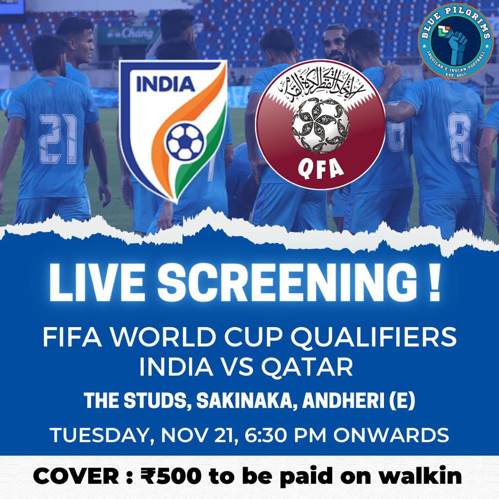 Wear your colors, Let’s bring in the Noise 🎶 🇮🇳 #WeAreIndia @IndianFootball