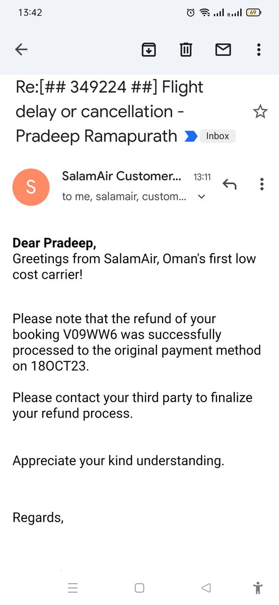 Pradeep21389747's tweet photo. @SalamAir stop putting ads and give back our money.... https://t.co/lkZqaAQezT