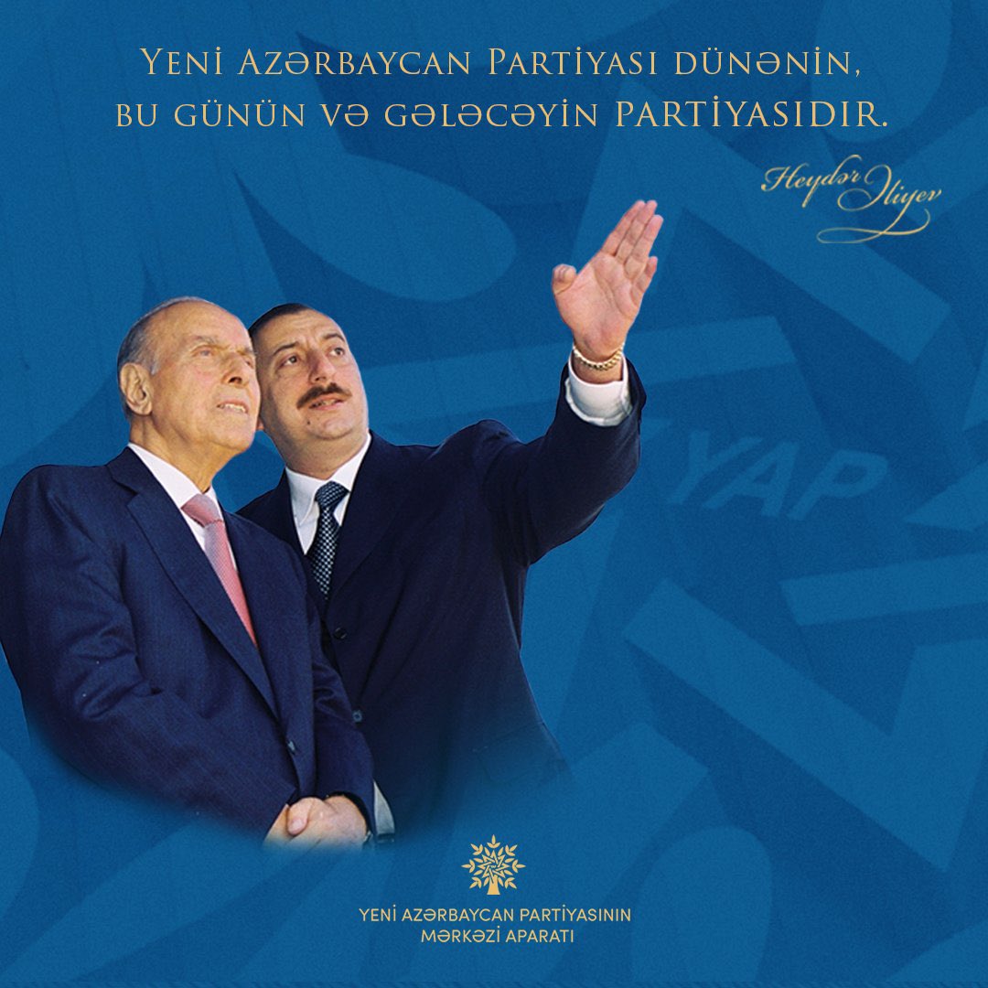 Yeni Azərbaycan Partiyasının hər bir üzvünü 31-ci ildönümü münasibəti ilə təbrik edirəm!

31 illik uğur yolu Partiyamızın sədri cənab İlham Əliyevin rəhbərliyi altında bundan sonra da ən ali şəkildə davam edəcəkdir!
