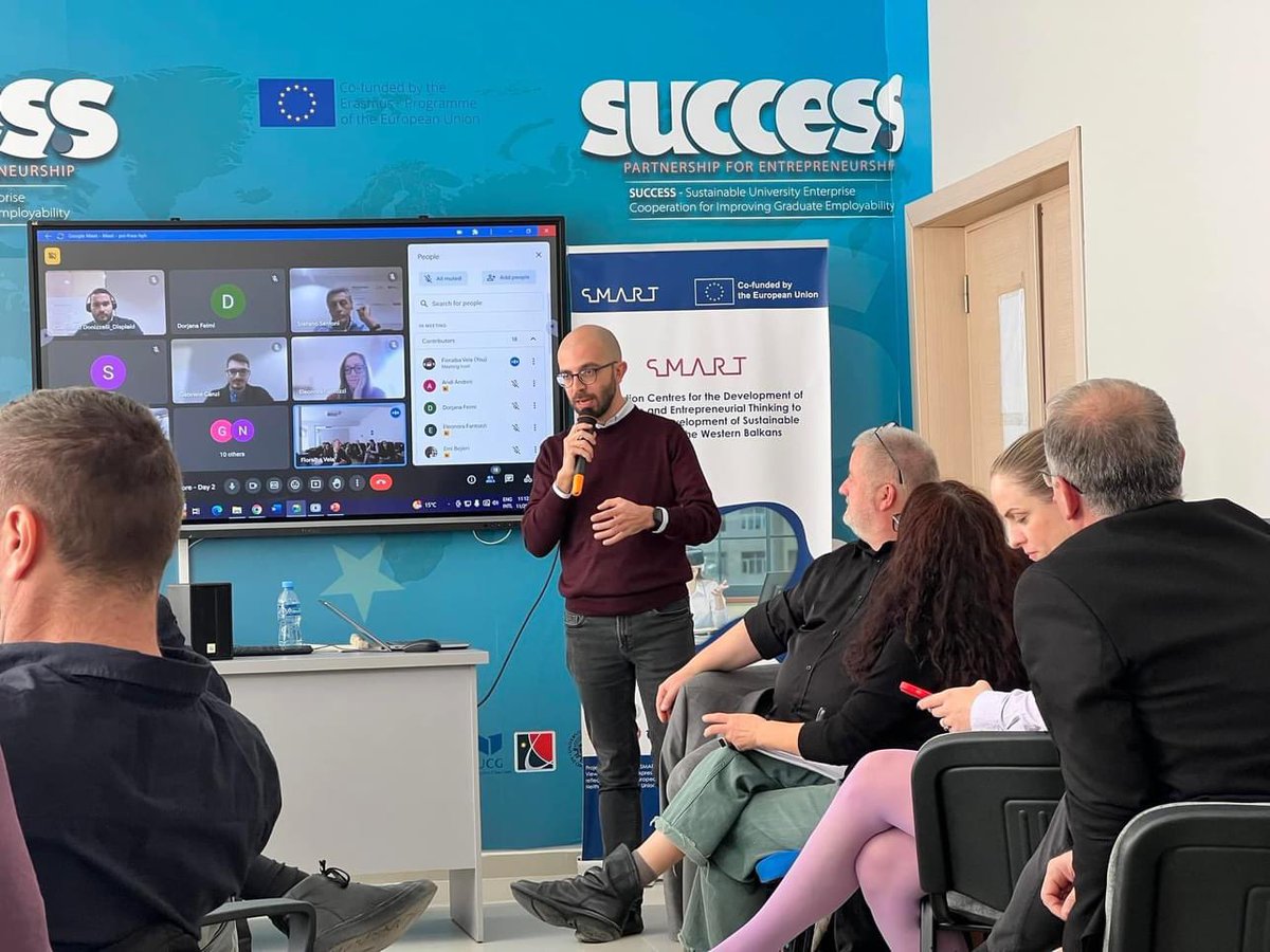 auledavlore's tweet photo. Më 20 Nentor, Auleda- Agjencia e Zhvillimit Ekonomik Lokal morri pjese ne takimin e partnereve te Projektit SMART- Programi Erasmus+, per te diskutuar se bashku me partneret e tjere te projektit per ngritjen e kater Qendrave te Inovacionit SMART ne kater universitete shqiptare. https://t.co/agkWfjLh4C