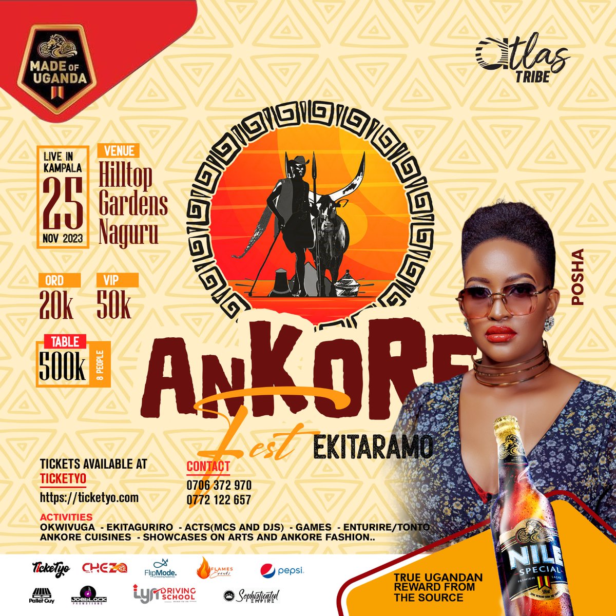 4 DAYS TO EKITARAMO DAY AT HILLTOP GARDENS NAGURU💃💃💃  TICKETS ARE STULL AVAILABLE just get in touch with @ticketyo_ 
#Ankolefest