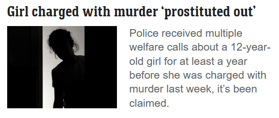 Andromedans's tweet photo. In state care? The system is broken.
12-year-old girl charged with murder was ‘prostituted out for more than a year.
Police ignored multiple pleas for help.
Victoria Police received multiple reports about the welfare of a 12-year-old girl “running wild” on the streets and being “prostituted out” to men despite being in state care for at least a year before she was charged with murder last week.
https://t.co/XOfWwnvXV0