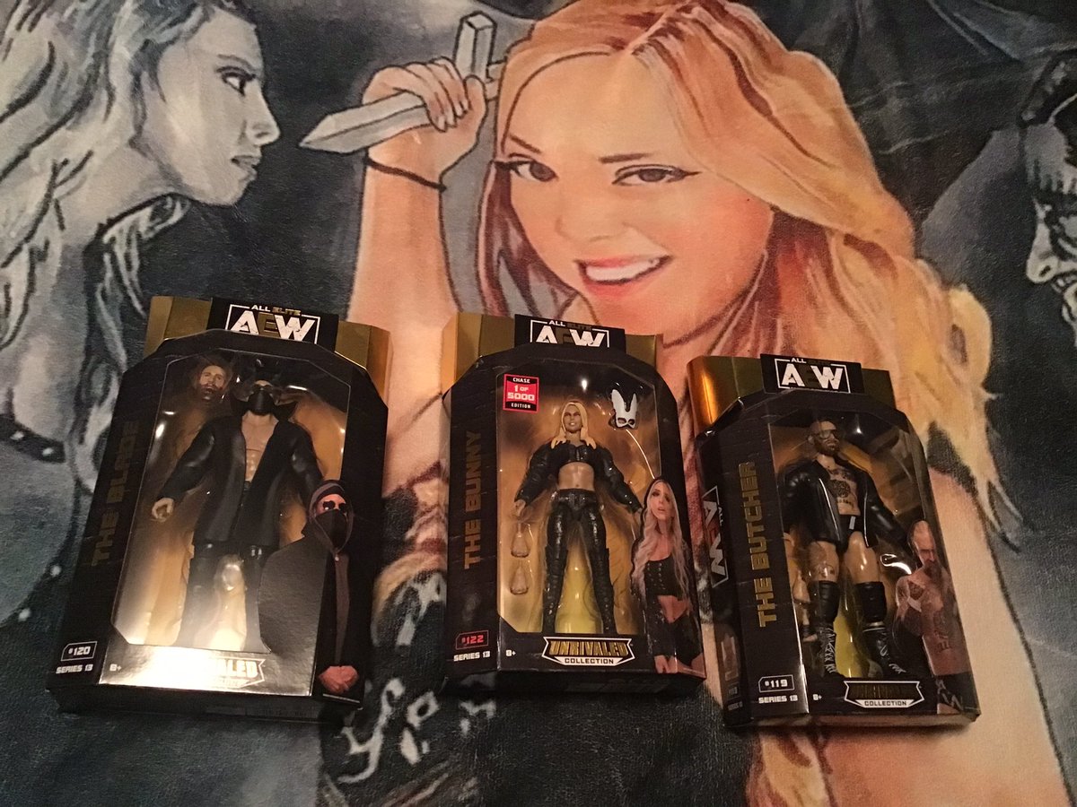Karma_Kills_836's tweet photo. A Huge #MultiverseMailCall ๐Thank U so much To the family at @throwbacksstore for finding for me The impossible to find @alliewrestling 1/5000 The ๐ฐfigure ,The @andycomplains Butcher ๐ง& The Blade @thebladeofbuffalo ๐ช๐Thank u again so much 4 packing them so safe ๐๐ https://t.co/cozv11OP22