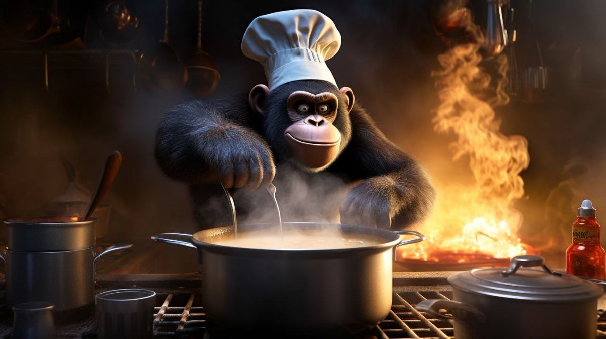ApeOnSolana's tweet photo. new cook in the house! we are going to feast! $aos https://t.co/05cwi70eSp