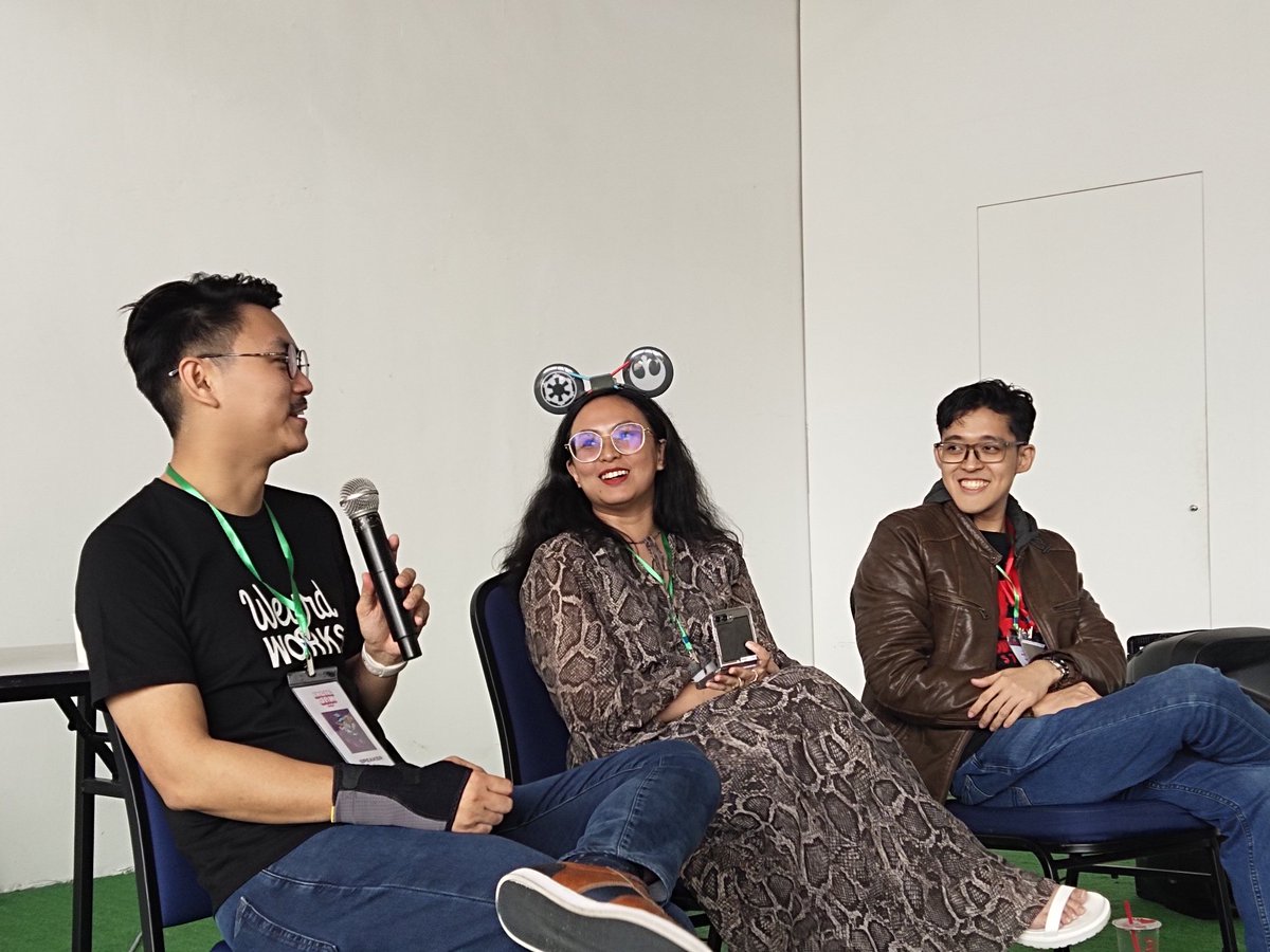have you seen flynn?? (@personatheorymy) on Twitter photo On Sunday, our founder <a href="/Larxy/">Saqina Latif 🐈🍵⛱️</a> spoke at indie Jam about starting an indie game studio with <a href="/shawnbecktp/">Shawn Beck</a> and <a href="/MothercowAlex/">Alexander Tan 🇲🇾</a> ✨
Thank you to everyone who came and listened, and also to Shawn and Alex for sharing their insights too! 🐸💚 On Sunday, our founder <a href="/Larxy/">Saqina Latif 🐈🍵⛱️</a> spoke at indie Jam about starting an indie game studio with <a href="/shawnbecktp/">Shawn Beck</a> and <a href="/MothercowAlex/">Alexander Tan 🇲🇾</a> ✨
Thank you to everyone who came and listened, and also to Shawn and Alex for sharing their insights too! 🐸💚