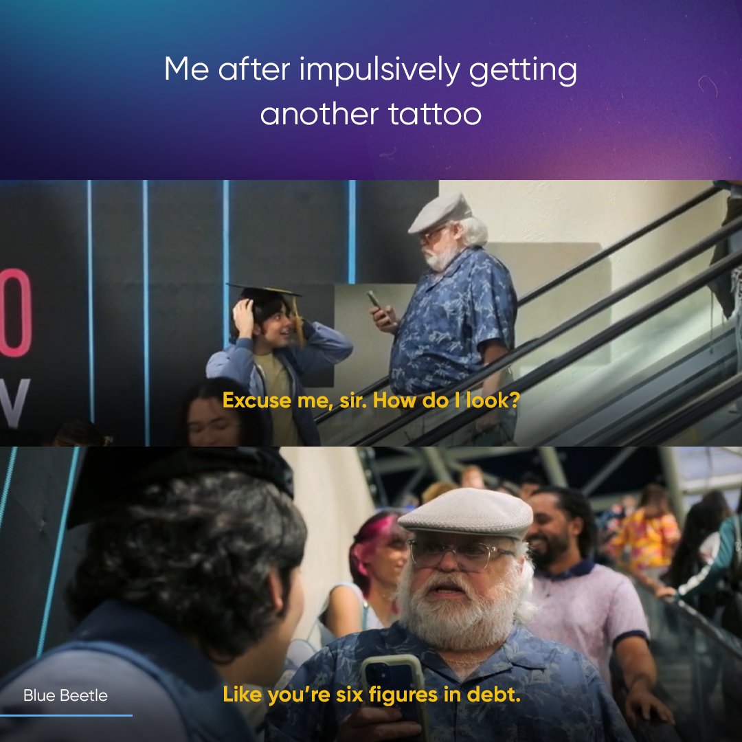 When you have other things you’d rather invest in with your adult money. 😛

Catch this and other relatable moments in #BlueBeetle. Available on #HBOGO.