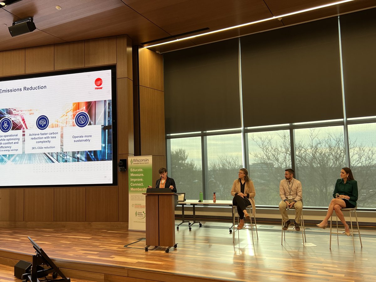 It was great to have Claire and Spencer attend last week's <a href="/WISustainableBC/">WSBC</a> Conference at the new LEED-certificated <a href="/TruStage/">TruStage</a> headquarters. We attended informative sessions that focused on implementing sustainable actions in businesses around the state.