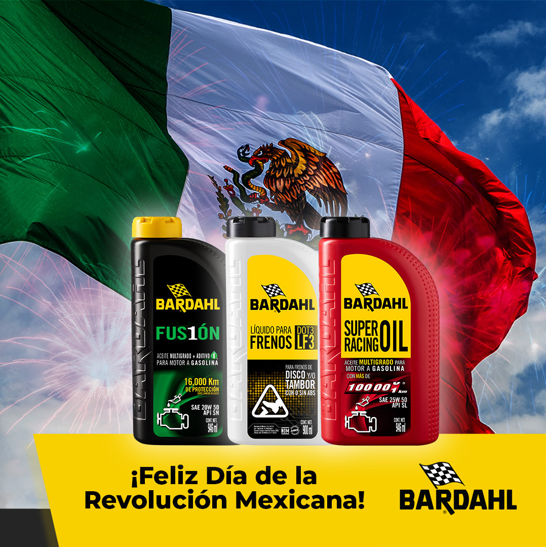 En el 113º aniversario de la Revolución Mexicana, celebramos su incansable búsqueda de innovación, calidad y respeto del pueblo mexicano. Estos son valores que compartimos y perseguimos en Bardahl. ¡Feliz Día de la Revolución Mexicana!