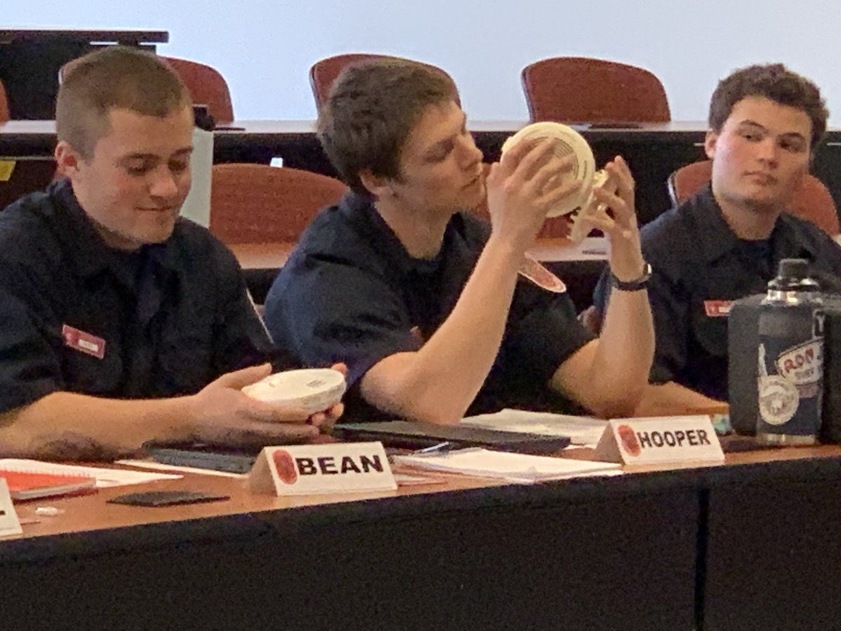 mcfrs's tweet photo. Smoke Alarms 101
Recruit Class 53 getting a Master's level course on smoke & CO alarms before hitting the road to assist County residents as part of @mcfrs CRR Academy.
Beep patterns? Expiration dates? Latest technology? New laws & requirements? They are now...EXPERTS! #RC53 https://t.co/EnqpoO5HAx