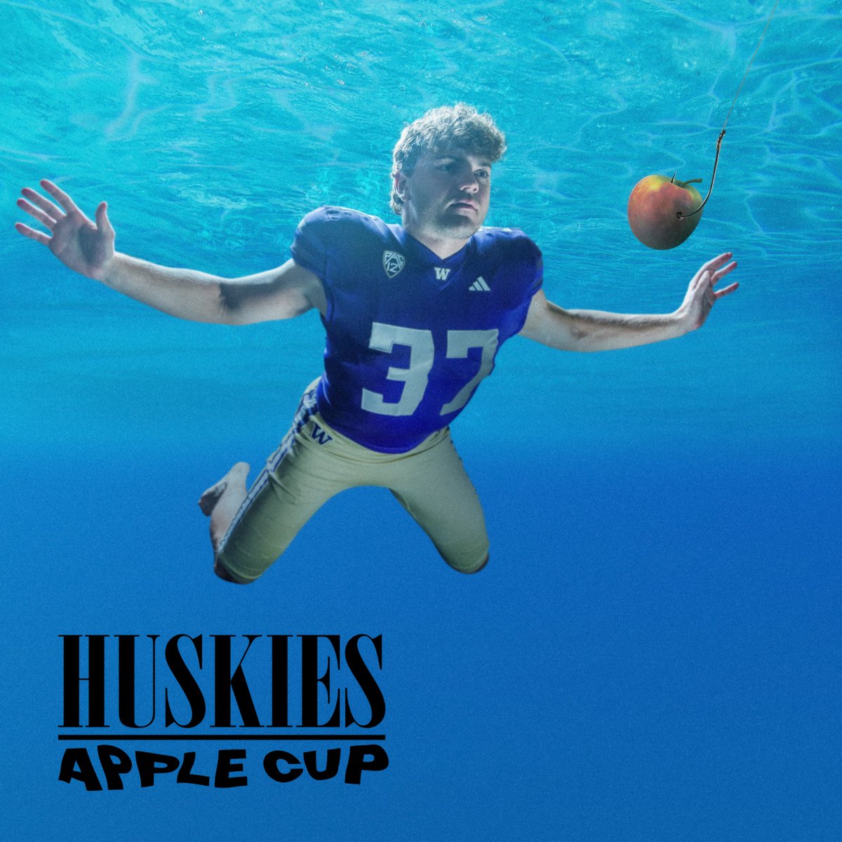 UW_Football's tweet photo. Something in the Way 🍎☔️

Game week vs WSU 😤

#USvsUS x @jackwestover0 https://t.co/1NT7us0z2E