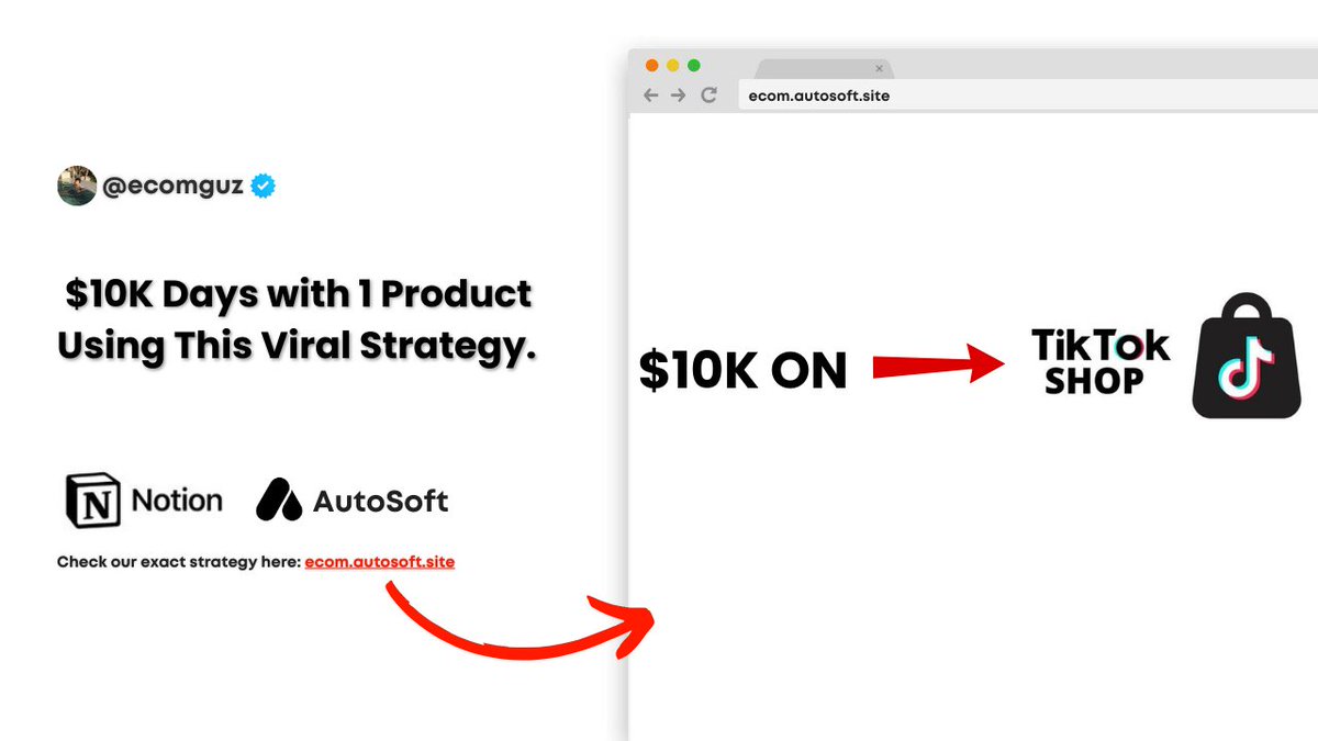 EcomMonte's tweet photo. 🚚 I Went from $0 to $10K Days with 1 Product Using This Viral Strategy.

It involved TikTok and VIDEOS  - my METHOD reveals how

Follow, Like &amp; Comment "TIKTOK" and I'll DM it to you!
1/10/2023 15:05:00 https://t.co/KY5UslWTRF