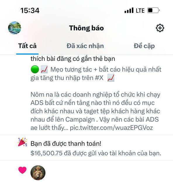 Micaetran_TCX's tweet photo. Có 3 nguyên nhân khiến kì Pay sắp tới của bạn bị ít 

1. Lười tương tác : 
- Nhiều ae đang xem thường cái chỉ số " Engagement rate " ở trong bảng " Analytics " . Xem thường cái đó là ae nhầm to, cái đó thể hiện tỷ lệ tương tác trên kênh của anh em .Nó tăng hay giảm thì nó bám theo chỉ số " Impressions " , cái Impressions càng cao, mà % tương tác cũng cao chứng tỏ kênh ae đang có mức độ tương tác khủng. 
- Khi kênh và bài viết đc nhiều tương tác thì #X nó cũng phân bổ quảng cáo dày hơn, sịn hơn rất nhiều so với việc ít tương tác. Vì ko 1 doanh nghiệp nào bỏ tiền ra chạy ADS mà muốn gắn vào bài 1 -2 coment cả ( Lượt tiếp cận nó yếu xìu ) 
- Khi lười tương tác, bạn sẽ thấy kênh bạn cũng chả ai thèm tương tác luôn , 1 -2 lần k sao, 10 lần ngta tương tác bạn ko tt lại thậm chí k thèm rep coment ngta, khẳng định luôn sau ngta k tt nữa dù bài đấy hay có giá trị 

2. Rất ít Link clicks 
- Mình đồng ý với quan điểm Link clicks này ko liên quan đến lượt Click ADS . Nhưng ae có để ý 1 điều, mỗi đợt pay cái Link clicks nó khá tương quan đối với số lượng tiền nhận dc ko. Câu tl là " CÓ " 
Mình để ý mấy đợt rồi, cái Link clicks nó nhiều là mình nhận dc nhiều hơn so với Link clicks nó ít .Thậm chí có đợt nhận tệ nhất của mình là 360$ thì cái Link clicks rất ít chỉ loanh quanh 500-700$/14day 
- Thì mình nghĩ cái chỉ số Link clicks này nó vừa là số lượt click link URL bài viết, vừa là click ADS 1 phần trong đó. Nên ae cố gắng cải thiện cái Link clicks này lên nhé 

3. ADS phân bổ đến bài viết của bạn toàn ADS cũ 
- ADS lặp đi lặp lại mình nghĩ hiệu suất chất lượng k thể bằng thậm chí k có tiền bằng các ADS mới
- Đợt pay này mình nghĩ ae có thu nhập cao hơn vì mình phát hiện rất nhiều loại ADS mới tinh. Điều đó chứng tỏ #X đang thu hút dc thêm các doạnh nghiệp mới chạy #ADS trên #X 

#Ps: Quan điểm của ae thế nào, còn 4 ngày nữa ae nhận lương rồi. Lướt thấy bài này đừng quên tương tác và bắt 🦊 , tui sẽ trả đủ 100%. Vì đang đói nên cày 100% cho #X . 

#X #BuildX #MMO #Airdrop #Nvidia #BTC