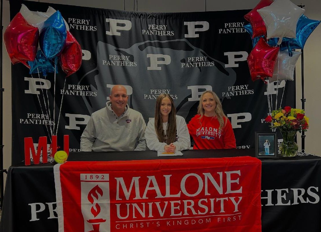 CONGRATULATIONS TO OUR OWN 3RD BASE ROCKSTAR MARLEE PIREU <a href="/marpireu/">Marlee Pireu</a> for signing to continue her academic &amp; athletic career with <a href="/MaloneUSoftball/">Malone University Softball</a> WTG MAR! #perryproud #PTObuilt @PHSJungle24 <a href="/ThePHSnews/">PHS News</a> <a href="/PerryAthletics/">Perry Athletics</a> <a href="/StarkMediaTeam/">SMG Network</a> <a href="/btsohio/">Big Time Sports</a> <a href="/FederalLeagueOH/">Federal League</a> <a href="/1480whbc/">News-Talk 1480 WHBC</a> <a href="/JonBozeka/">Jon Bozeka</a>
