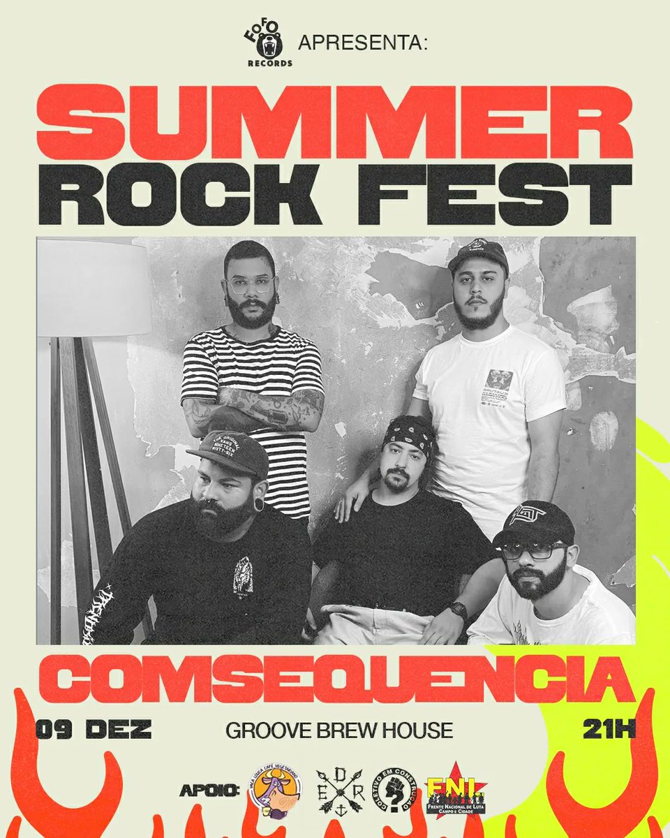 comsequencia's tweet photo. A EDR Tatuaria &amp; o Vaca Louca Café Vegetariano apresentam:
SUMMER ROCK FEST 09/12 em Maringá/PR!

Não dá pra perder esse show porque será único e especial: nova fase e mudanças boas estão por vir, vejo vocês lá ❤️‍🔥 https://t.co/XCnArWGuCD