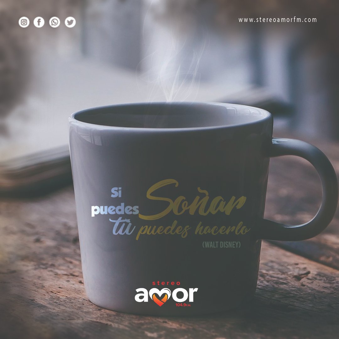 Radiostereoamor's tweet image. Enfocate y vive el sueño de Dios para ti... Si puedes soñar, tú puedes hacerlo
#stereoamorfm104 #ElPoderDeLaPalabra