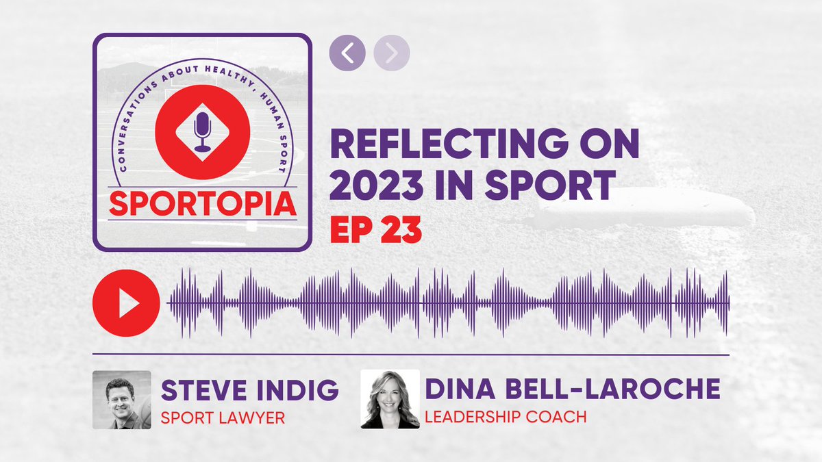 sportlawca's tweet photo. 🎙 Listen to the newest episode of #Sportopia now! In the last episode of 2023, Steve and Dina reflect on the challenges faced by sport leaders over the past year and their hopes for greater collaboration in 2024 as we move towards Sport 2.0.
Listen at https://t.co/7oecAUxYMH https://t.co/4oGGhWE7J9