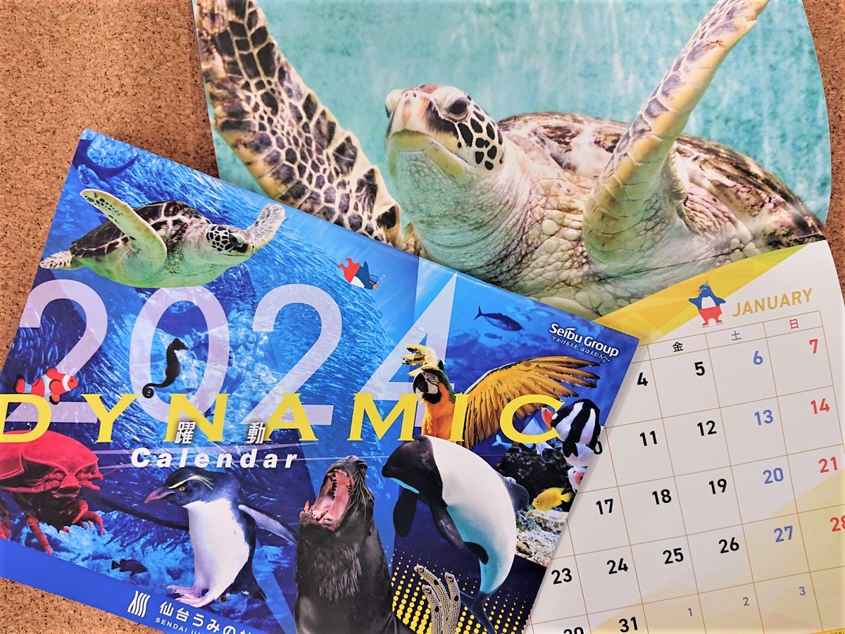 仙台うみの杜水族館】 うみの杜カレンダー2024ができました！ 今年の