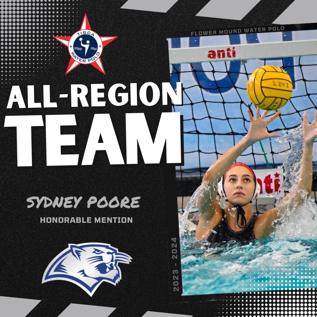Congratulations to Sydney Poore on being named @TISCAtx Water Polo All-Region Honorable Mention! #GoJAGS