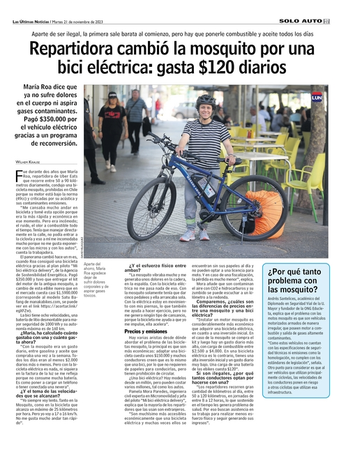 Gana, gana, gana. Menos contaminación, más barato, y porqué no decirlo, dejar de andar ilegal por las calles. La electromovilidad es una opción sustentable para vehículos livianos.
