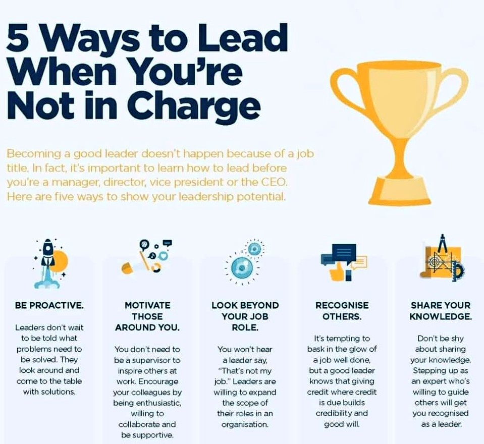 Love this <a href="/Leadership_JB/">Jamie Brown</a> 🙌🏽
#LeadershipMatters 
#LeadershipDevelopment 
#LeadFromWhereYouAre
#NoTitleRequired
#leadership
