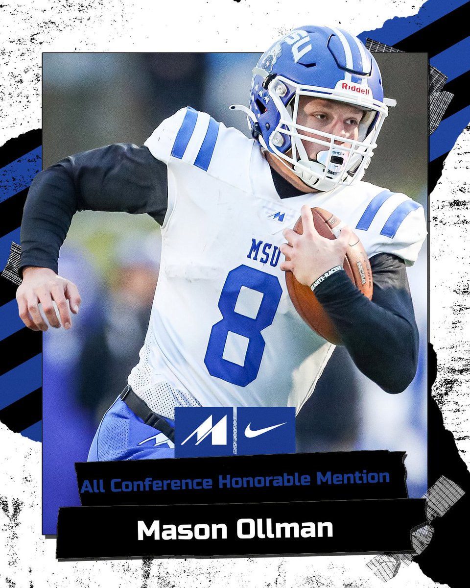🏈| Congrats to our All Conference Honorable Mention players:

#2-  Fr. TE Kelby Azure - Portland, N.D.
#8- Jr. RB Mason Ollman - Silver Bay, Minn.
#9- Jr. TE Darrick Frederick - Belcourt, N.D.
#48- Jr. DL Jared Gay - Houston, Texas