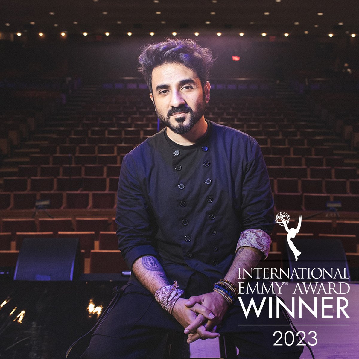 We have a Tie! The International Emmy for Comedy goes to 'Vir Das: Landing” produced by Weirdass Comedy / Rotten Science / Netflix #iemmyWIN
