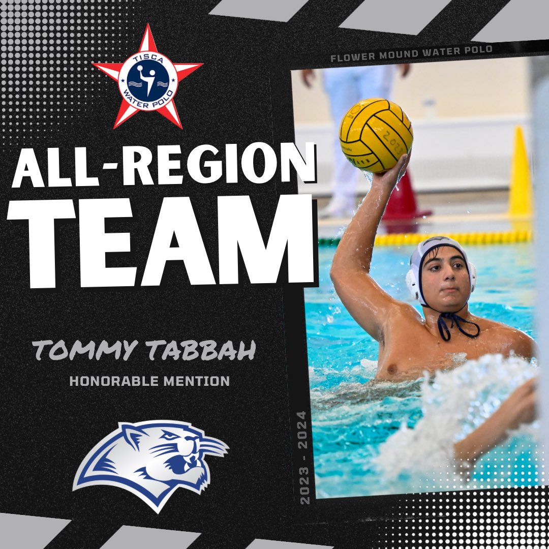 Congratulations to Tommy Tabbah on being named @TISCAtx Water Polo All-Region Honorable Mention! #GoJAGS