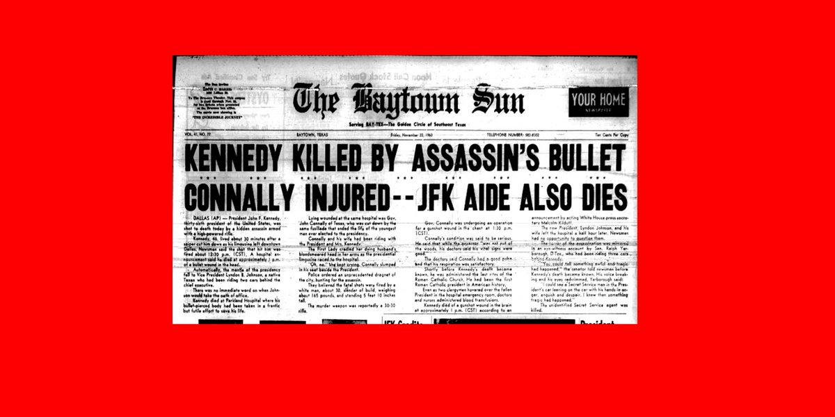SHOCKING JFK ASSASSINATION 60 YEARS AGO - Let me take you back to Baytown, Friday, November 22, 1963, population around 30,000. Blog post today. Read more: bit.ly/3QLvWYq 
#JFKMemories
#Baytown1963
#RememberingJFK
#HistoricalReflections
#JFKAssassinationRecollections