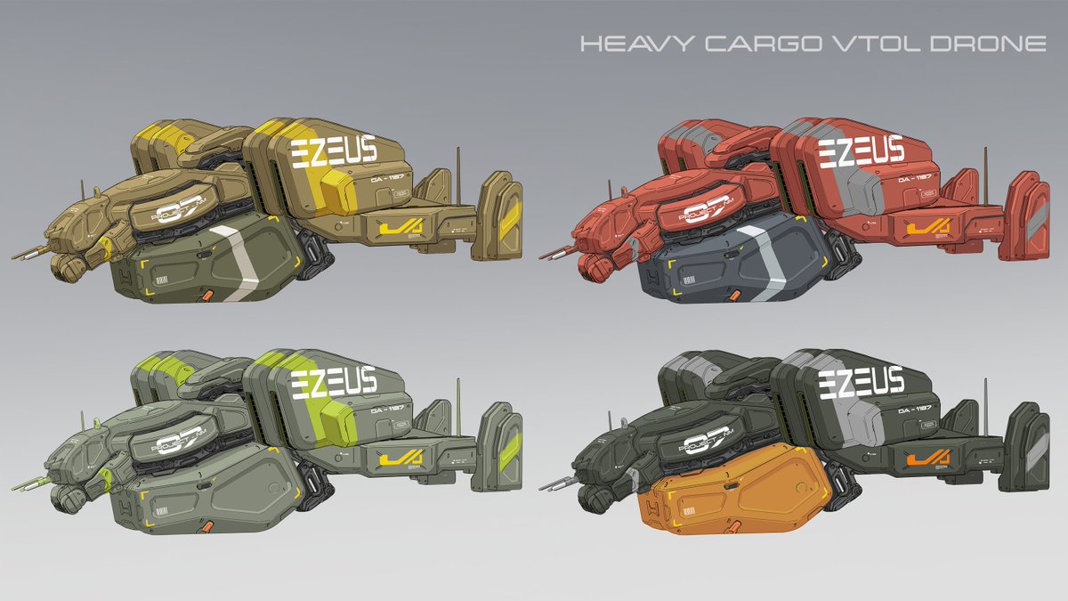 Heavy Cargo VTOL Drone
#conceptart #sketch #design #scifi #Photoshop #Military #weapons #drones #tactical #game #movie 

artstation.com/artwork/w0bBrV