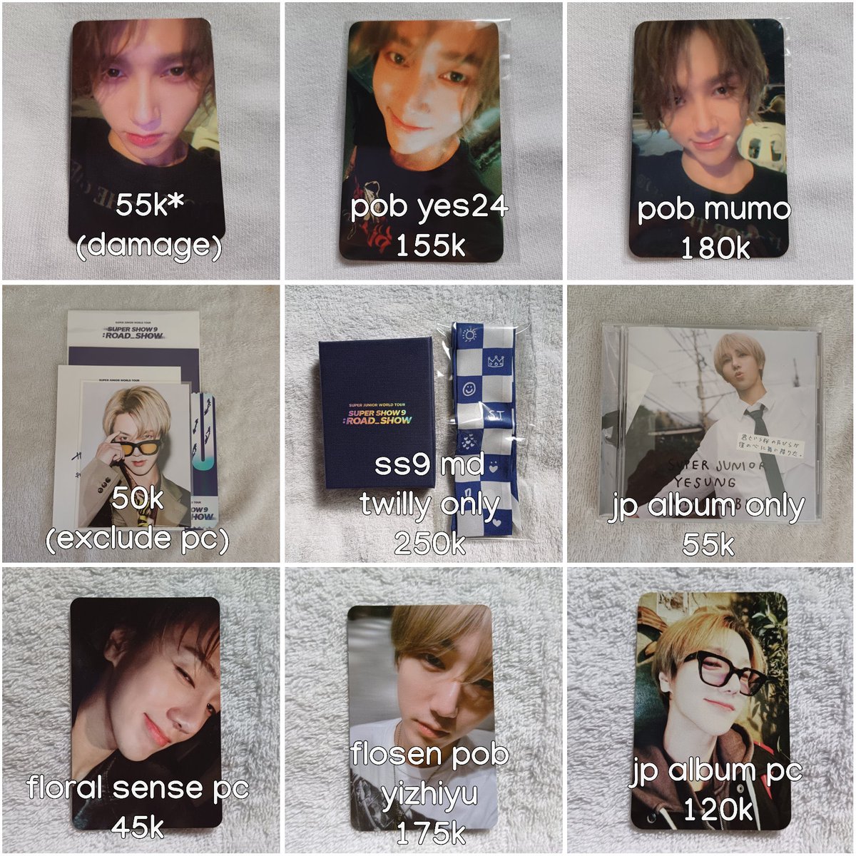 💙 • #skypop_ina • wts lfb ph

SUPER JUNIOR PHOTOCARDS

✽ payo to secure
✽ strictly no cancellations
✽ pricing:
    ➥ IDR ÷ 250 + 90
    ➥ isf to follow once onhand

☁️ suju sj pc the road ss9 twilly md  yesung japanese jp album floral sense unfading sense yes24 mumo yzy…