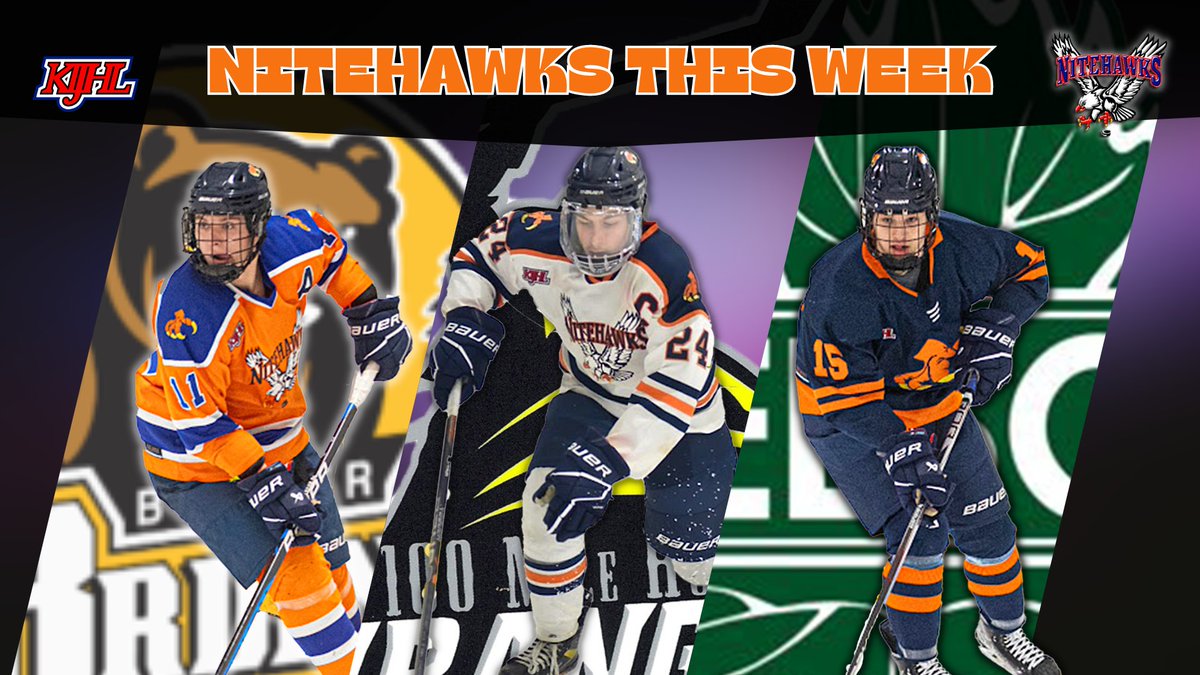 A full week of Nitehawks hockey ahead! 

Tuesday vs. Border Bruins. 
Friday vs. Wranglers. Annual food drive with our game night sponsor Kootenay Savings! Bring a donation for the food bank and be entered in to win a prize pack!  
Sunday vs. Leafs

#Nitehawks🦅 #KIJHL