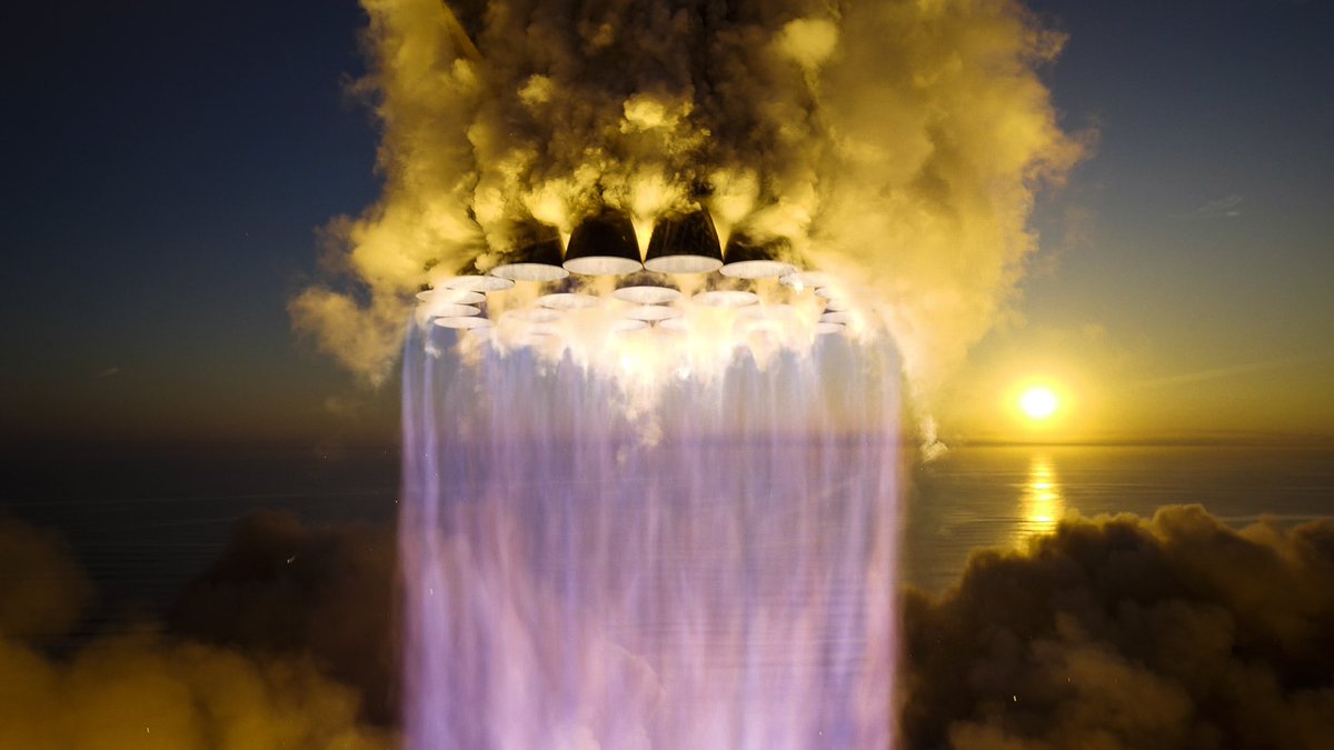 Writing all work emails in ~Raptor Exhaust Purple~ for the rest of 2023. 📷: @SpaceX #Starship Flight 2