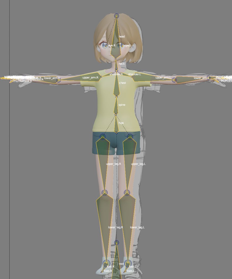 Giftech_1119's tweet photo. 🟠今日のBlender🟠

体のボーン設定をしました。
別々のボーンをくっつけるのに苦戦…😑

 #b3d #blender https://t.co/ZKMcrYgZbH