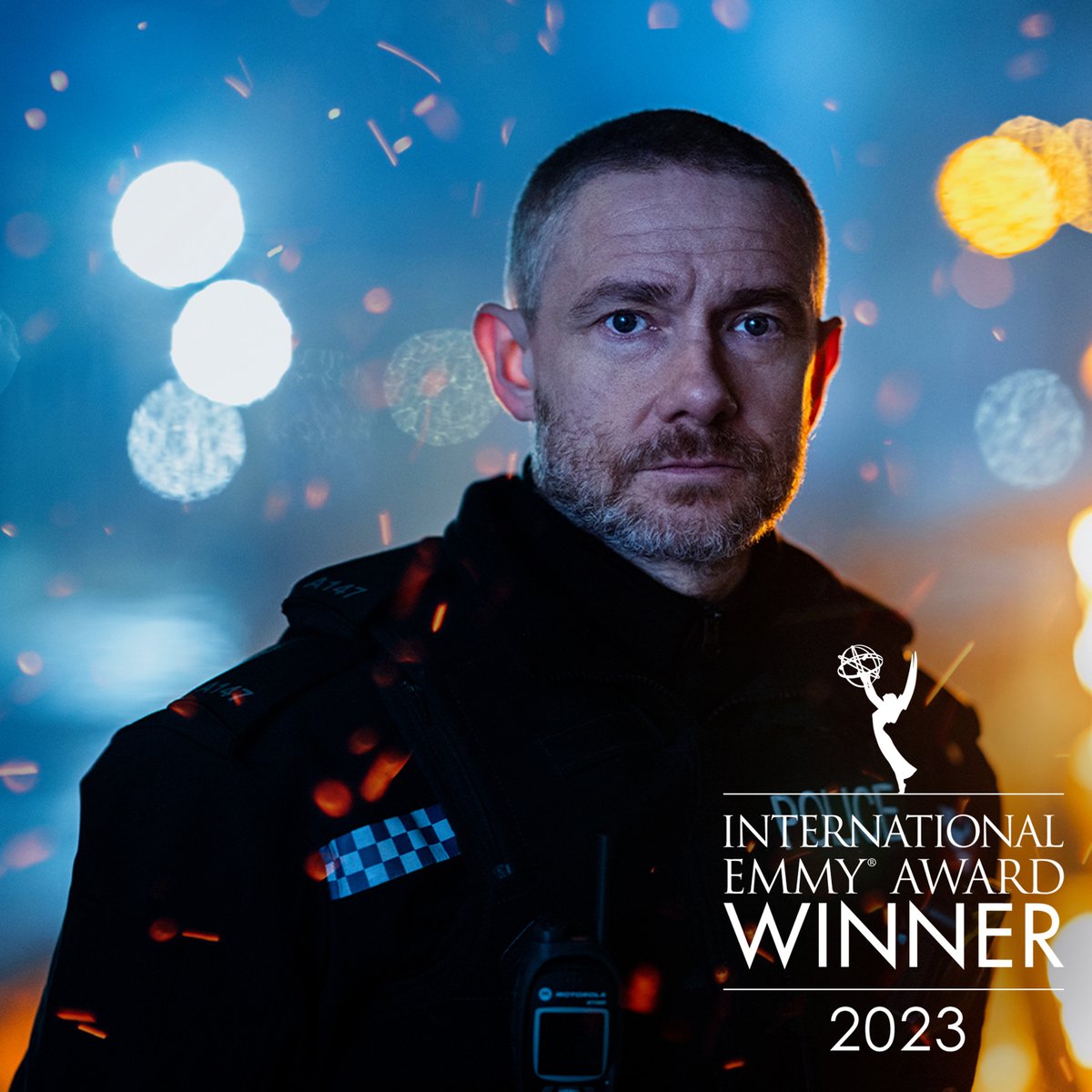 The International Emmy for Best Performance by an Actor goes to 'Martin Freeman in The Responder” produced by Dancing Ledge Productions #iemmyWIN