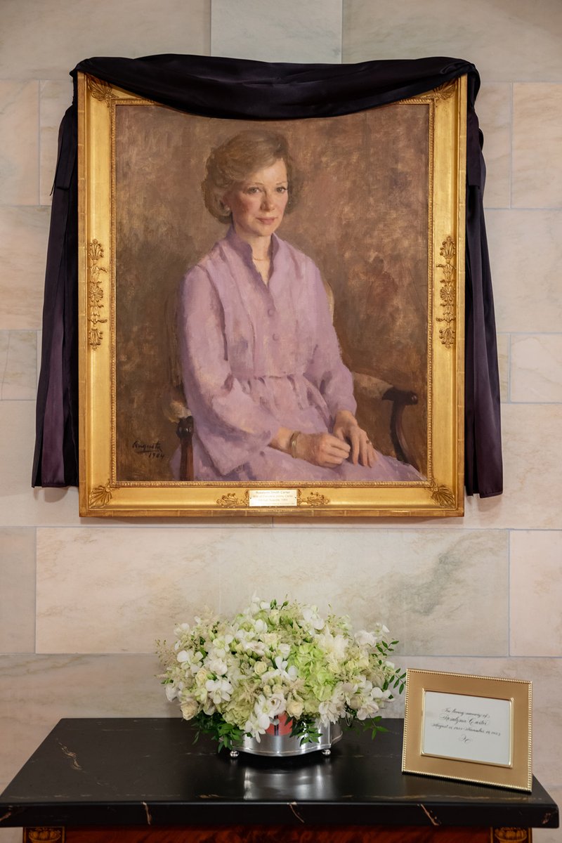 In loving memory of former First Lady Rosalynn Carter. The thoughts and prayers of the Biden-Harris Administration are with President Carter and the entire Carter family.