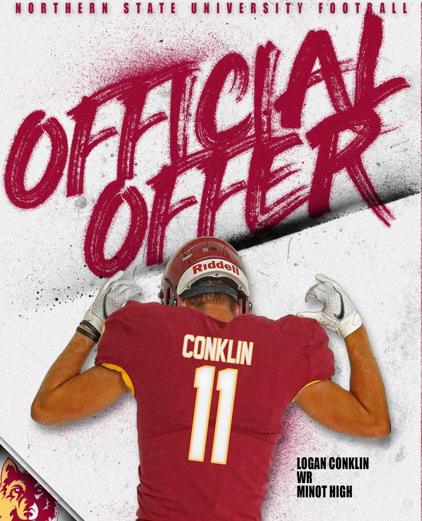 After a great talk with @coachjroy I’m excited to say I have received an offer to continue playing football at Northern State University