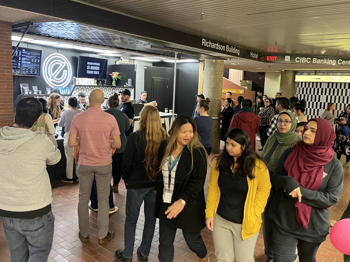Kate Fenske (@fenskepeg) on Twitter photo There’s extra perks when you work downtown. Big lineups as we celebrate opening day for our newest <a href="/DowntownWpgBIZ/">Downtown Winnipeg BIZ</a> member in the underground. Welcome to downtown Winnipeg Empty Cup Collective! ☕️ 🎉 There’s extra perks when you work downtown. Big lineups as we celebrate opening day for our newest <a href="/DowntownWpgBIZ/">Downtown Winnipeg BIZ</a> member in the underground. Welcome to downtown Winnipeg Empty Cup Collective! ☕️ 🎉