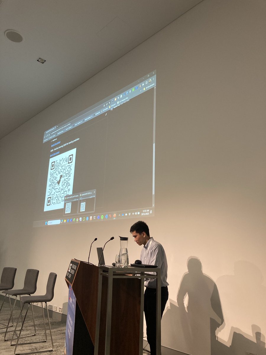 sladem's tweet photo. I'm very proud of my PhD student Raymond presenting at #ascept2023 it's a great conference for students and older researchers to mingle and develop ideas together 😍 https://t.co/ZK4ROUI670