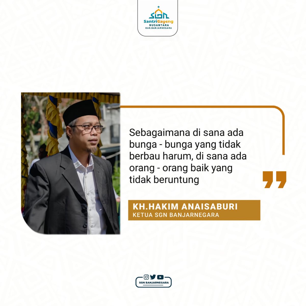 SgnBanjarnegara's tweet photo. #GusYasin #PanglimaSGN #SantriGayengNusantara #TajYasin #WagubJateng @TajYasinMZ https://t.co/dy1frWFnqo
