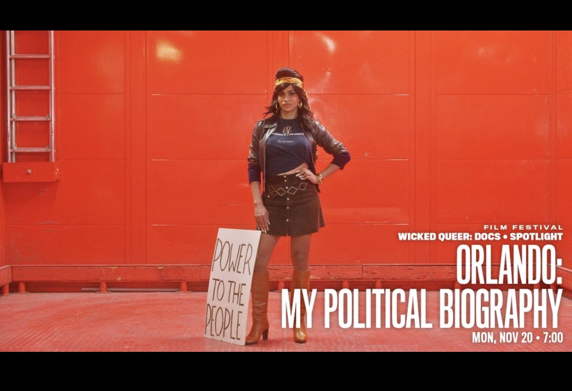 SarahGVincent's tweet photo. Was invited to Paul B. Preciado's ORLANDO: MY POLITICAL BIOGRAPHY @BrattleTheatre @wickedqueer #WickedQueer #WQDocs https://t.co/YjX0iFyvwm