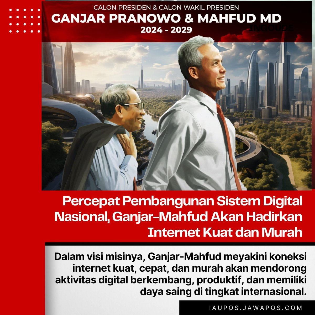 zthier's tweet photo. Percepatan pembangunan sistem digital nasional, Ganjar Mahfud yakin dengan Koneksi internet yang kuat dan cepat akan dorong  aktivitas digital   berkembang, produktif dan pasti memiliki daya saing tingkat internasional
Pilih Pemimpin T3rbaik
Ganjar Mahfud IdolaRakyat https://t.co/iMaGpVN1H3