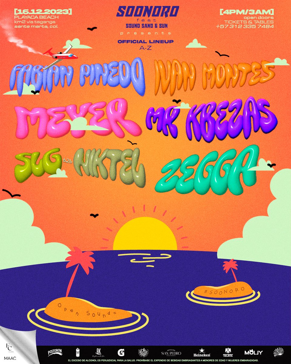 cantillogtz's tweet photo. No se pierdan el mejor fest de santa marta, sábado 16 de dic🔥🔥🔥

Instagram: https://t.co/zWN9ZtM2yV 

SOONORO FEST presenta: LineUp Oficial🎧
🔥Con ustedes, nuestros Djs: 

Tickets disponibles 🎟️ a través de 📲(+57) 312 335 7484 * o en el link de nuestra biografía. https://t.co/hah5gqFIHs