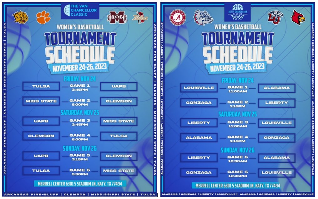 CoachBrotherton's tweet photo. Houston area coaches, players, and women’s basketball fans…

There is an AWESOME event at the Merrell Center this Friday - Sunday!

Come support Women’s 🏀 and it might be a good idea to wear BLUE! 🌀
#GrowTheGame https://t.co/88ZTer8g8C