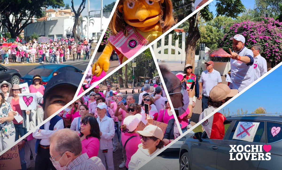 xochilove_rs's tweet photo. #EstoApenasComienza, y comienza tan #FuerteComoTú, por eso los Xochilovers se rifaron con caravanas por todo México 🇲🇽 para apoyar el arranque de la precampaña de nuestra Xóchitl. ❤️ https://t.co/BTVN1MQQWi