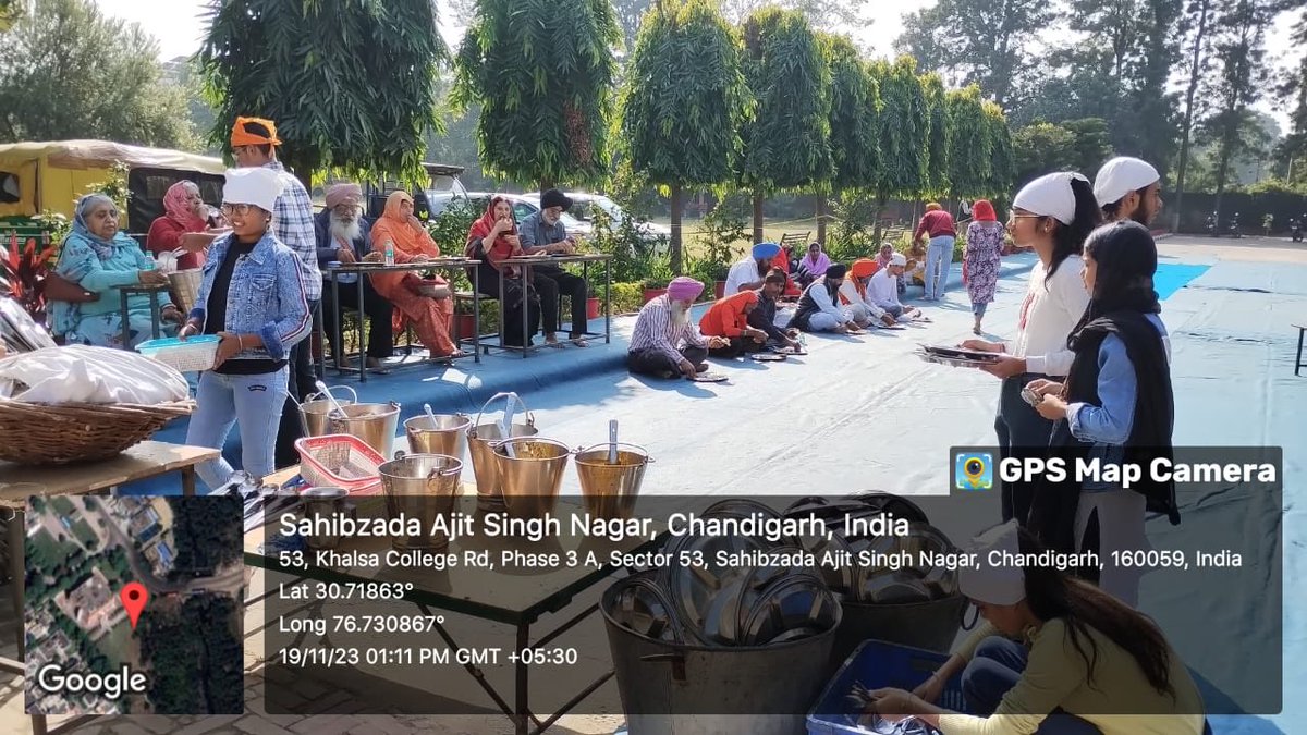 nsskcm's tweet photo. Gurudwara Gurbani Chanan Langer Sewa at Khalsa College Mohali Phase 3A. 19/11/2023 https://t.co/tYfjr6CPsO