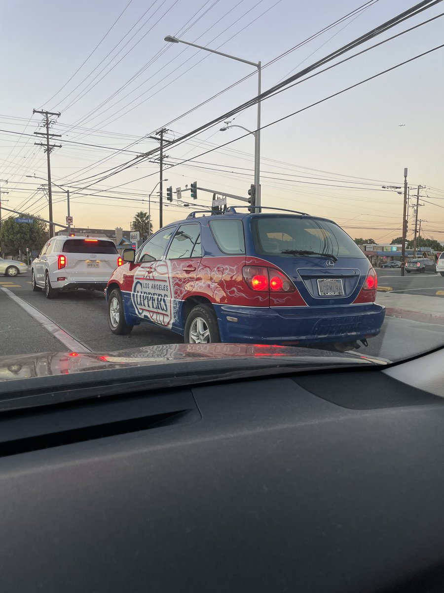 E92_'s tweet photo. Therapist: the @LAClippers Lexus RX 300 isn’t real, it can’t hurt you. 

The LA Clippers RX 300: https://t.co/imqRnBzQxc