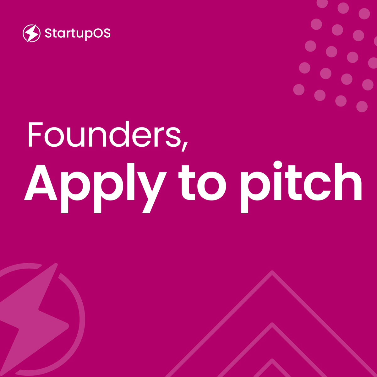 Founders1st's tweet photo. Fuel Your #Startup’s Success & Pitch to Investors on December 5th | Share your game-changing idea and fuel your startup’s success!
Elevate your pitch deck with #AI-enhanced platform and phenomenal community of mentors. Sign up here https://t.co/NU4U8kHGdI
#StartupOS #Founders https://t.co/OR6u5cgmZ2